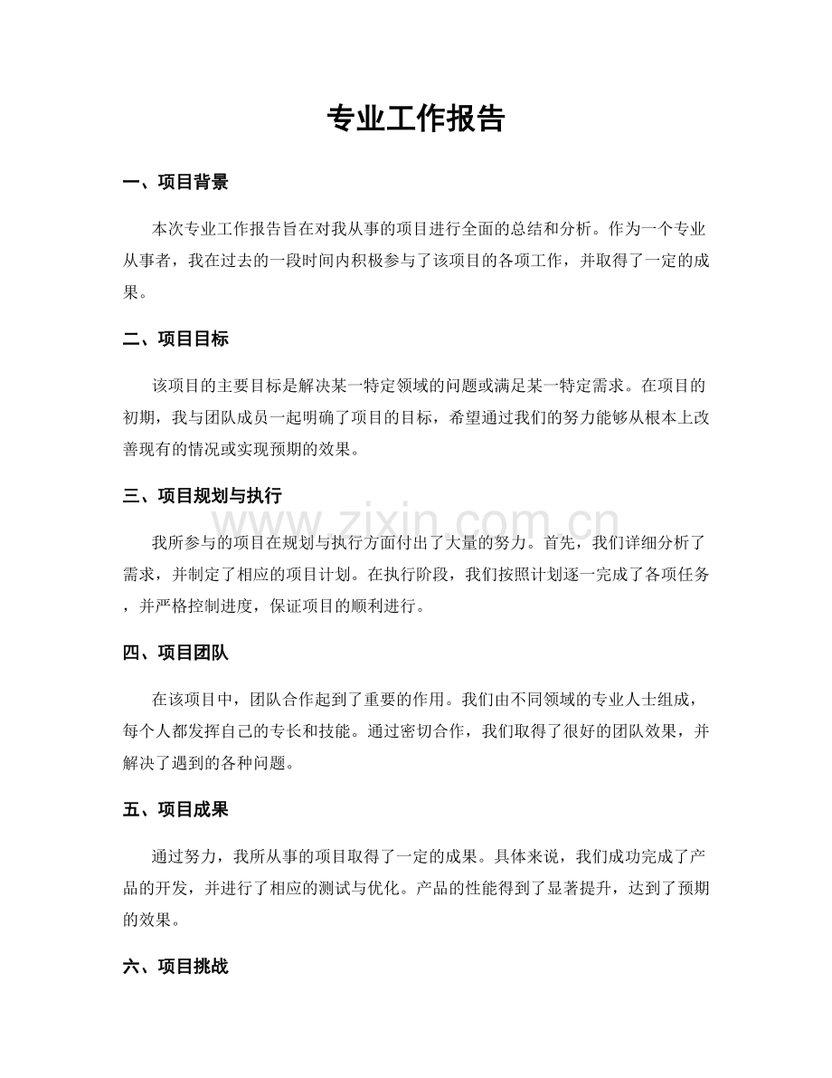 专业工作报告.docx_第1页