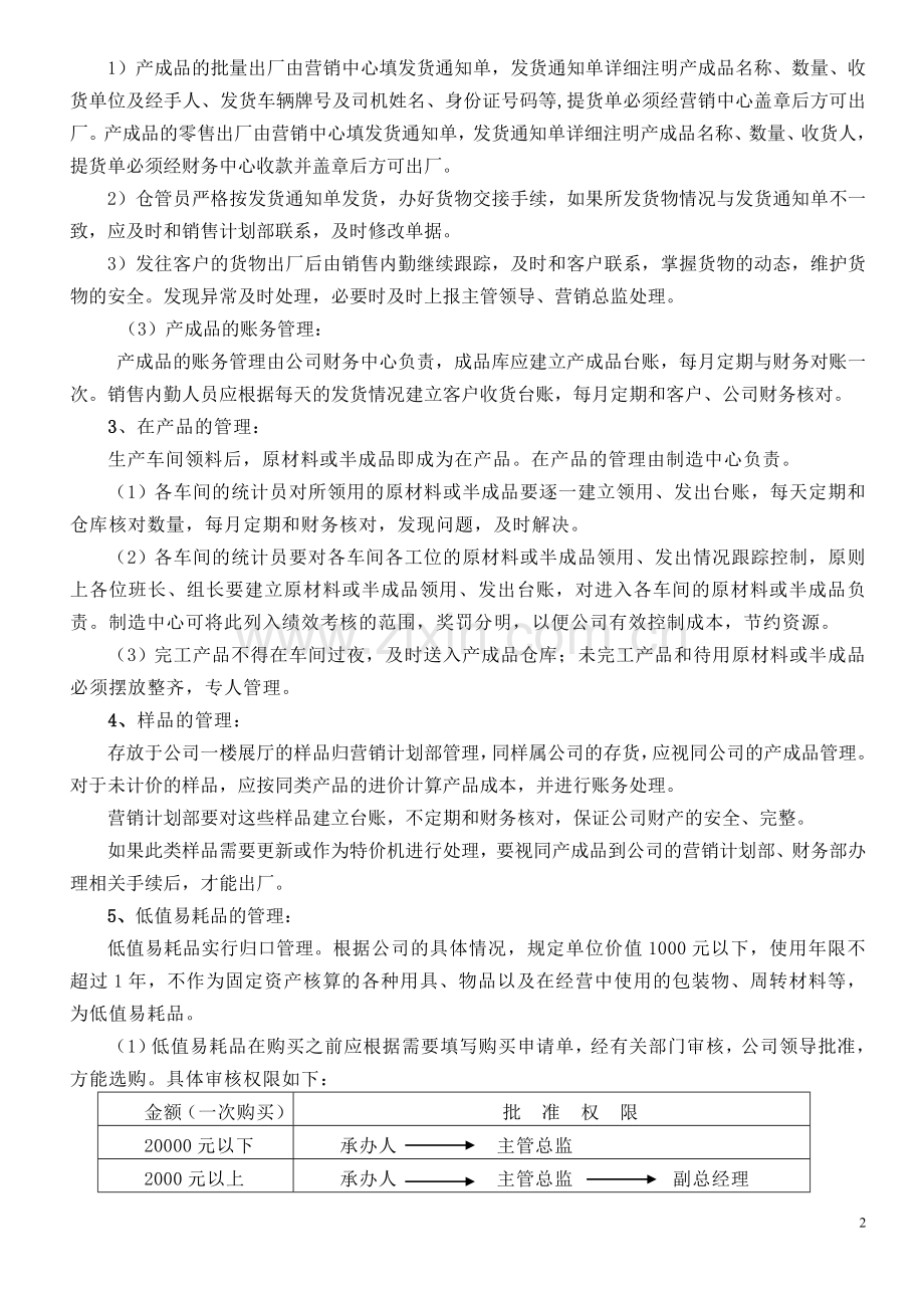 存货管理制度(已定).doc_第2页