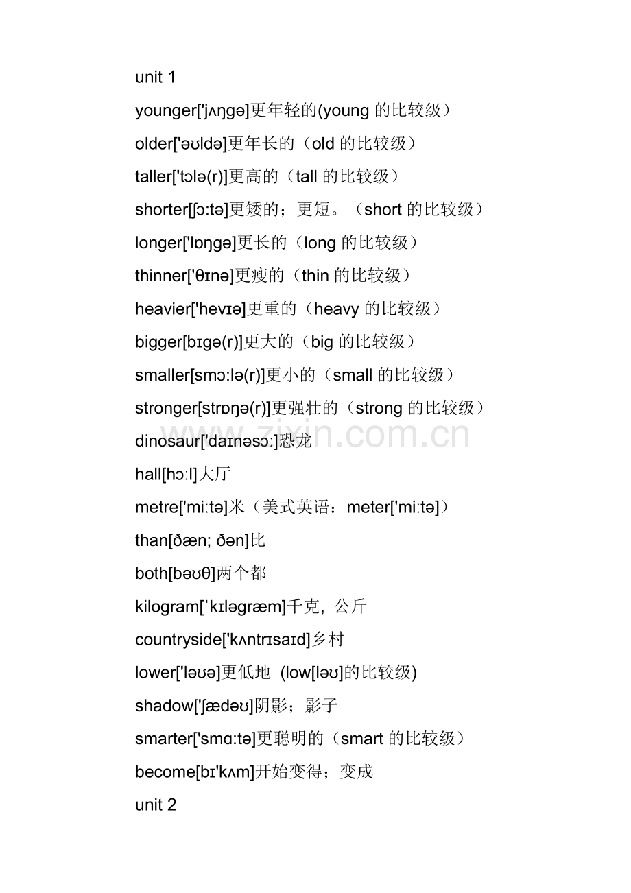 2017年9月六年级下册英语单词(带音标).doc_第1页
