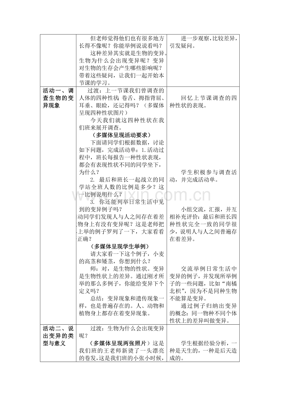 22.2生物的变异-教学设计.doc_第2页