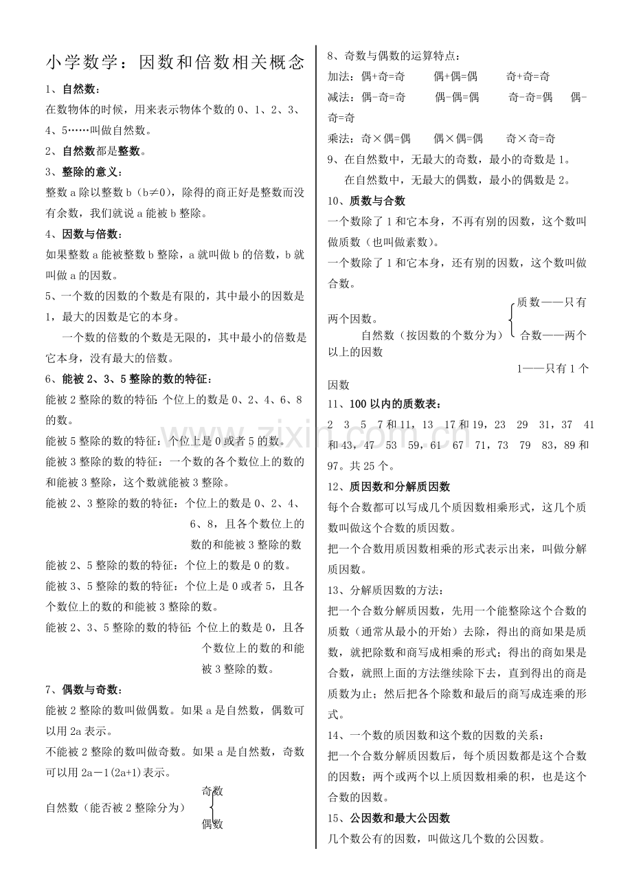 数的整除相关概念.doc_第1页