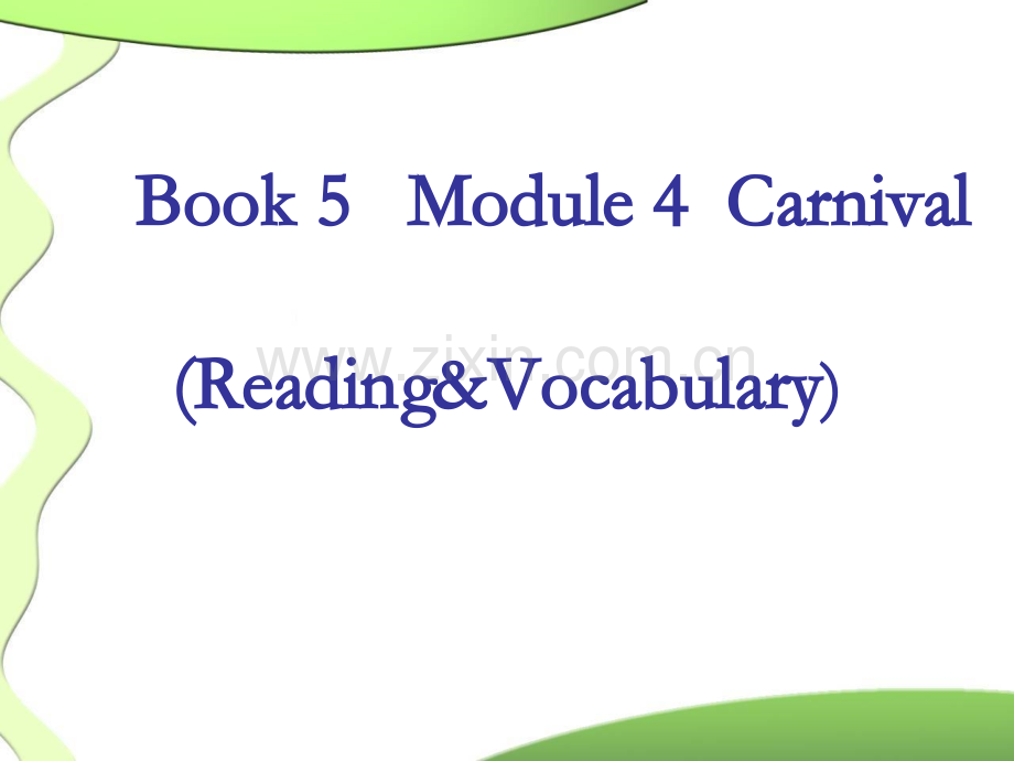 最后的13高中英语-Module4《Carnival》Introduction-a.ppt_第1页
