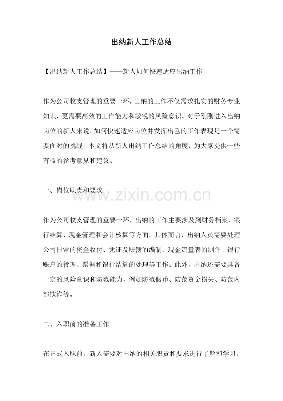 出纳新人工作总结.pdf_第1页