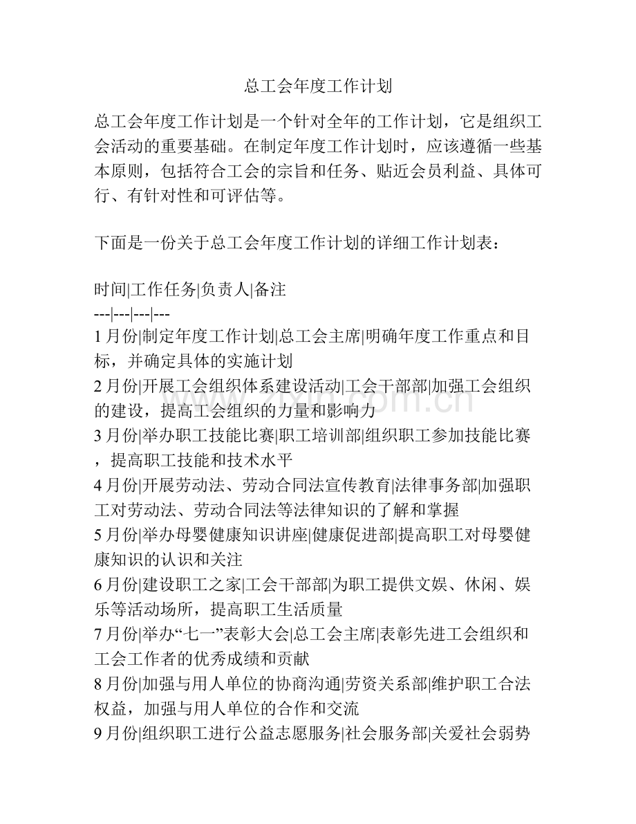 总工会年度工作计划.docx_第1页
