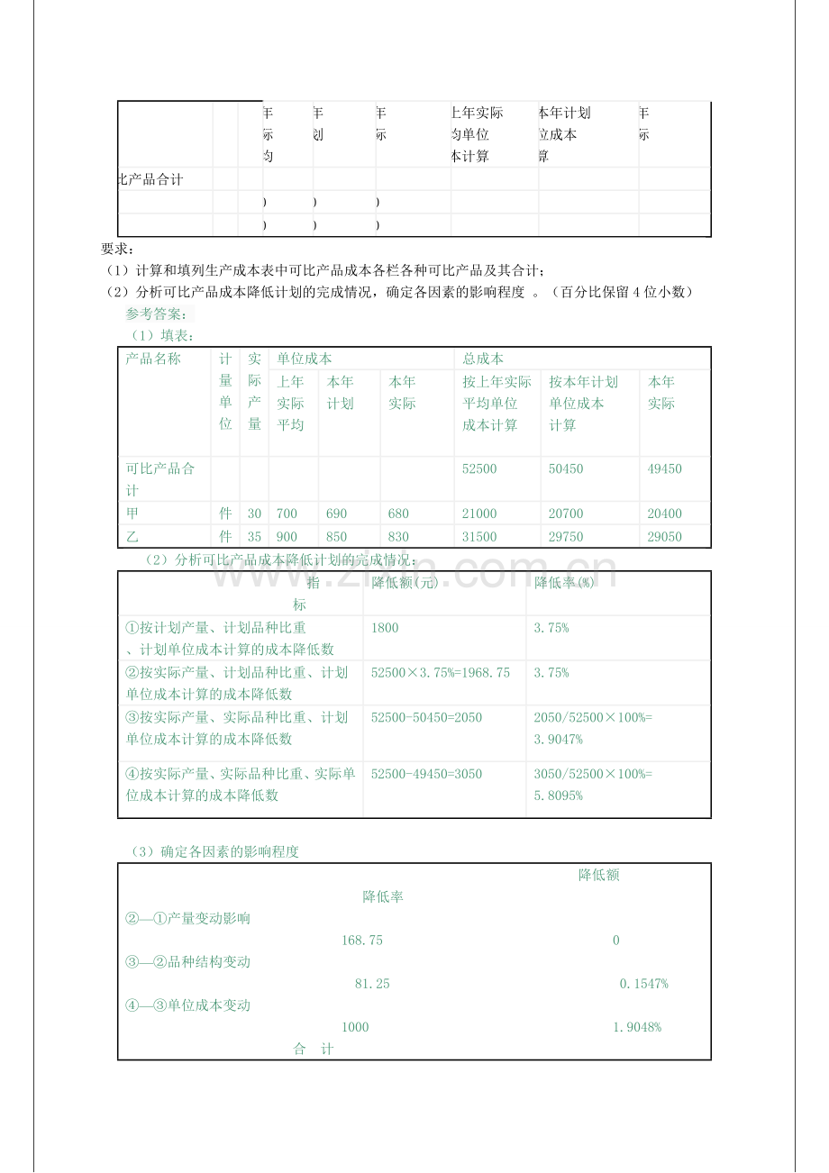 电大成本会计形成性考核作业答案6.doc_第2页
