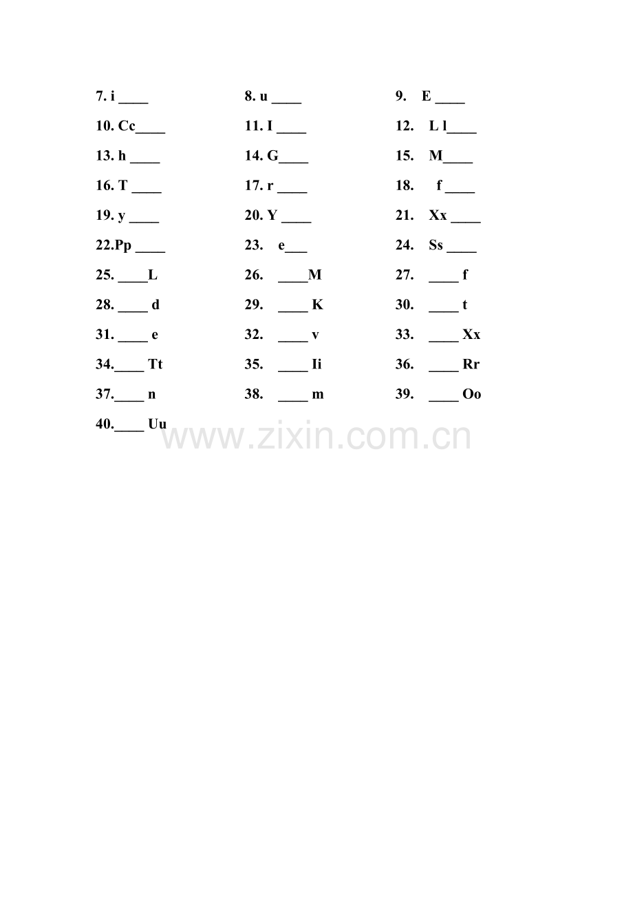 一年级字母练习.doc_第2页