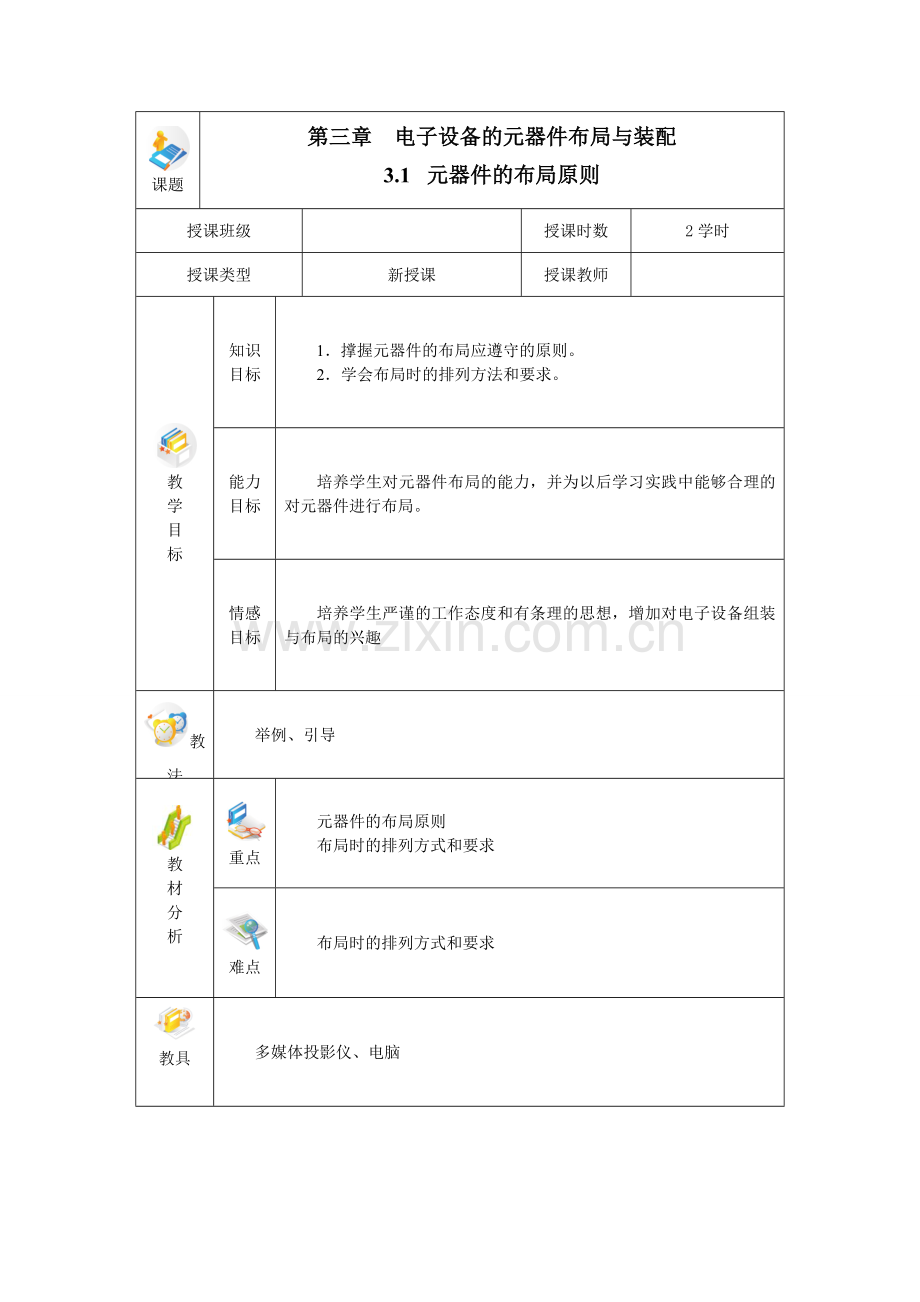 电子设备的元器件布局与装配.docx_第1页