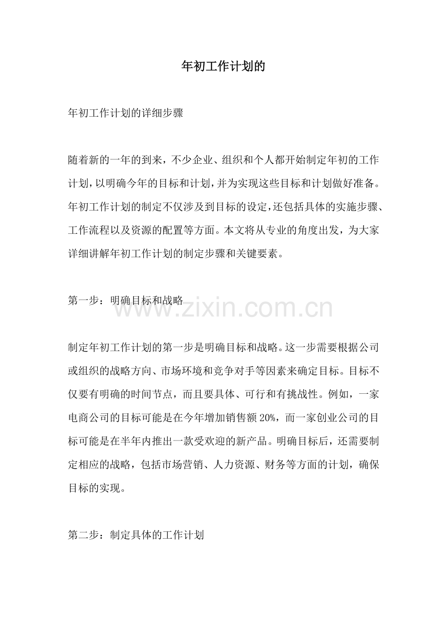 年初工作计划的.docx_第1页