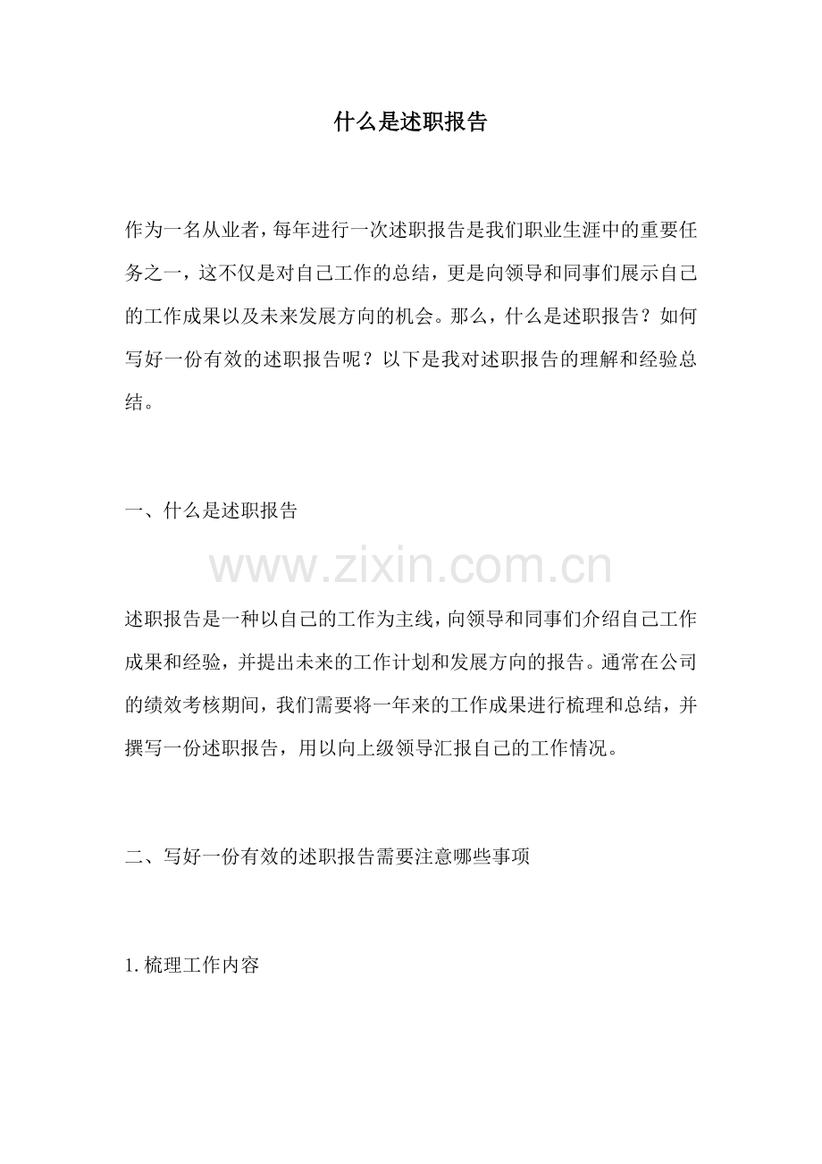 什么是述职报告.docx_第1页
