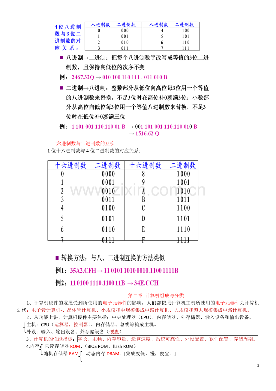 江苏省计算机一级B考试知识点整理1.doc_第3页