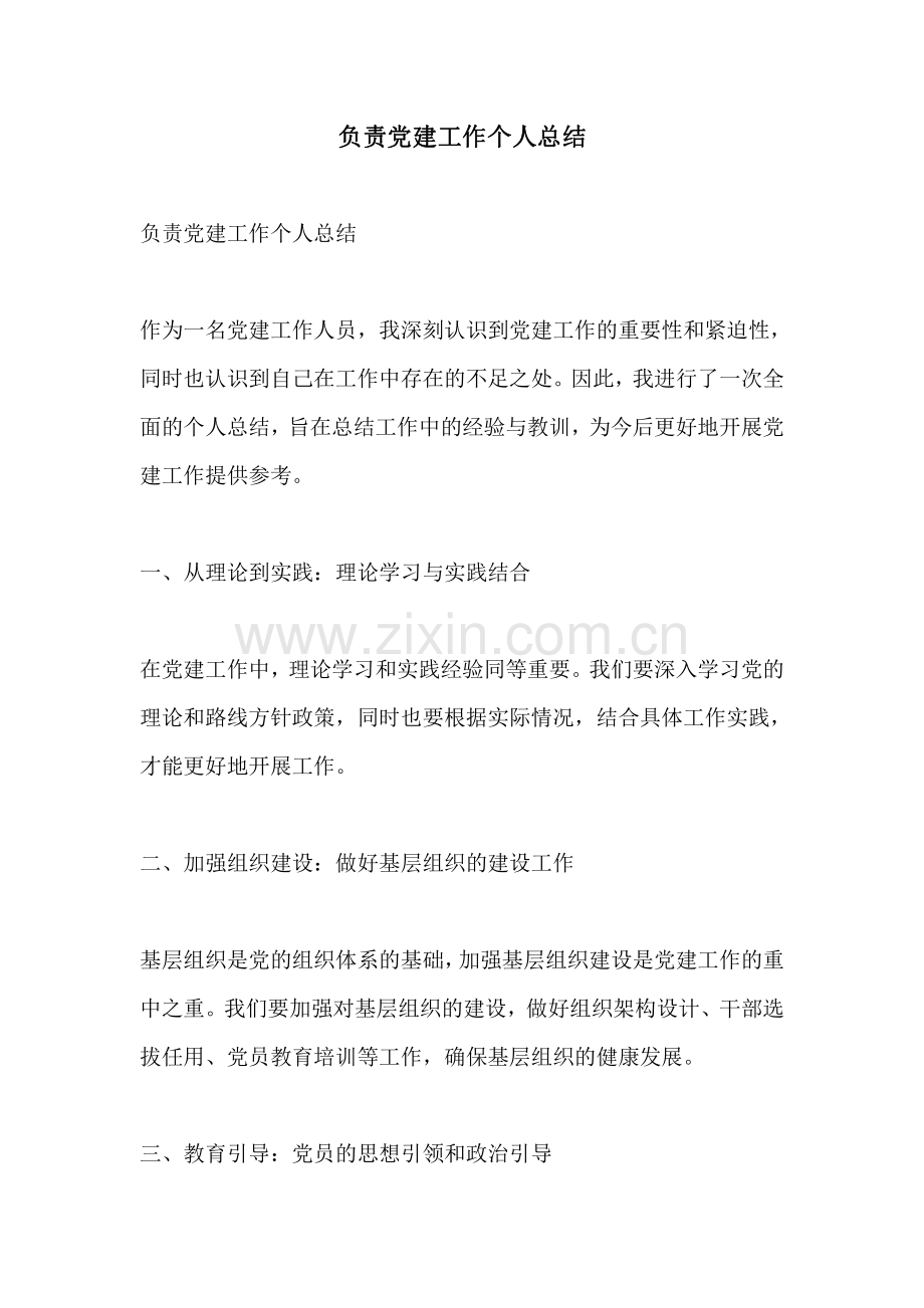 负责党建工作个人总结.pdf_第1页