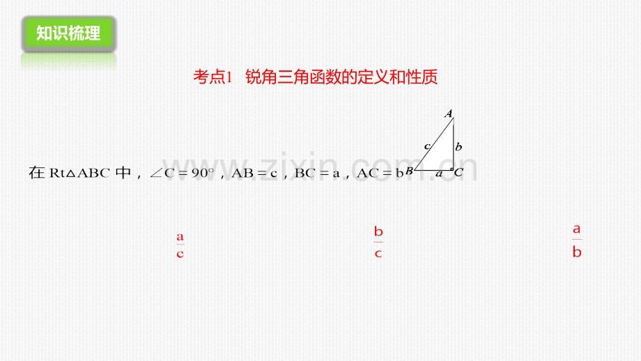 中考复习：锐角三角函数及其应用课件(共28张PPT).ppt_第2页