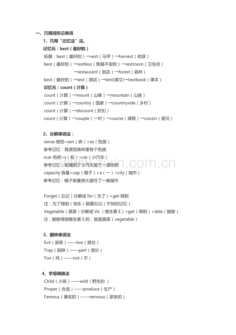 单词记忆方法.doc_第1页