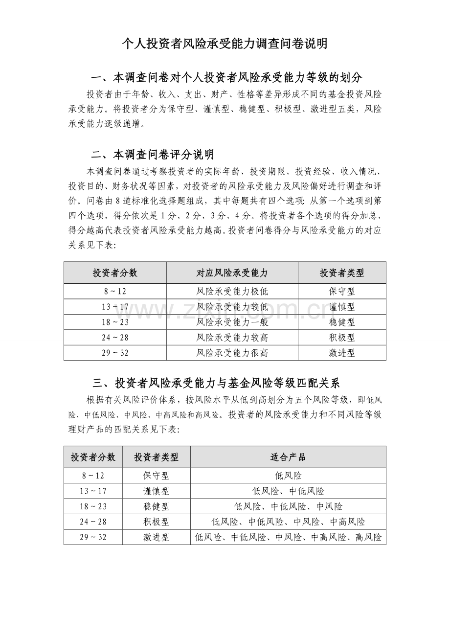 投资公司个人投资风险评估表.doc_第2页