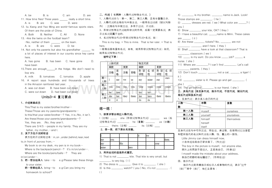 人教版初中英语中考复习知识点归纳总结全册.pdf_第2页