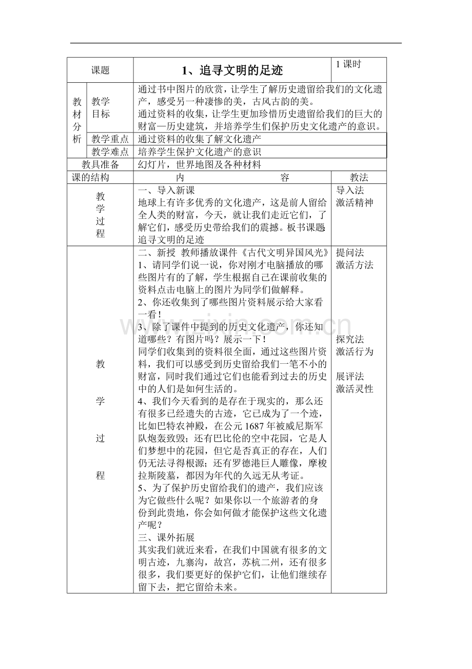人美版六年级下册美术教案.doc_第1页