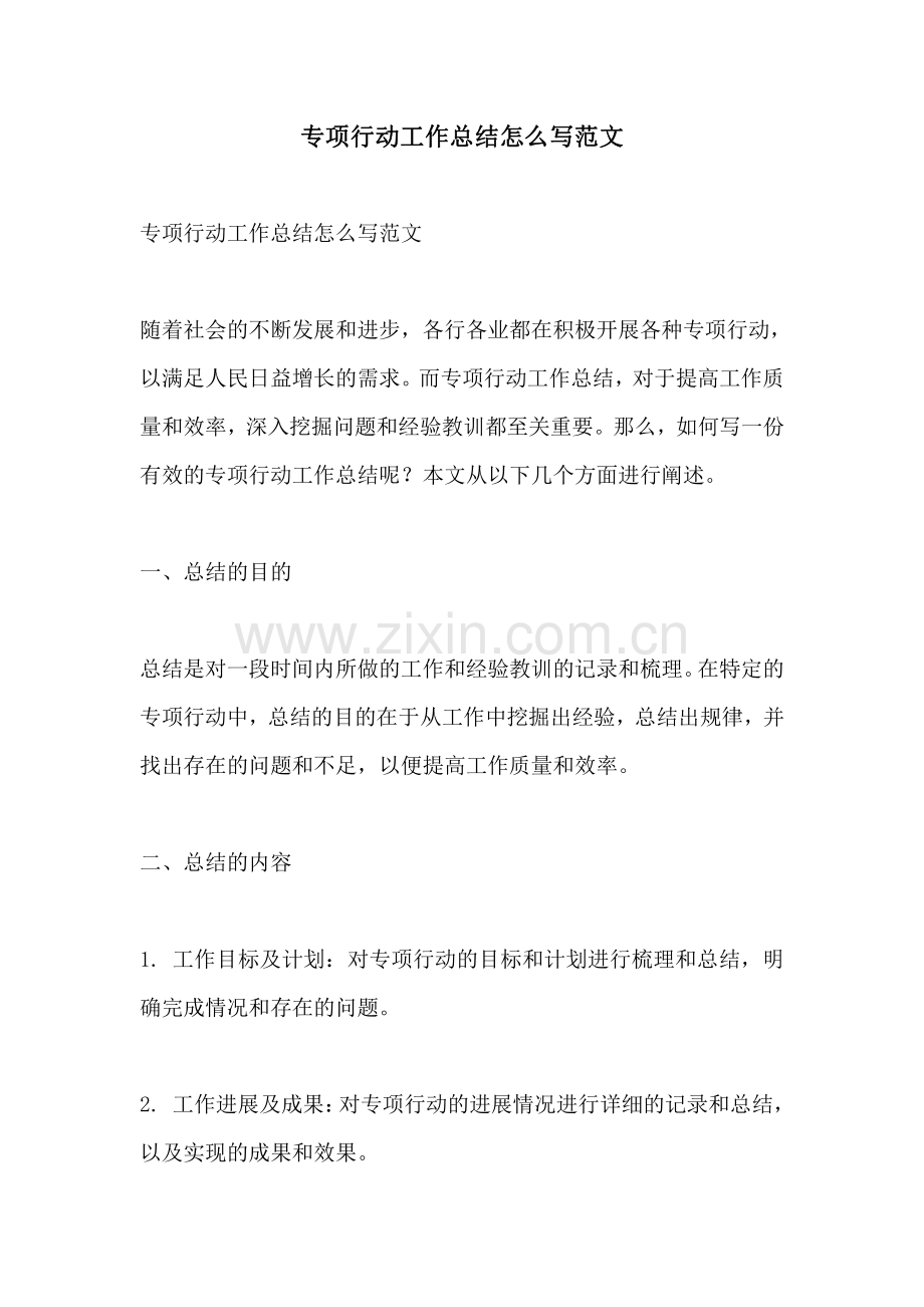 专项行动工作总结怎么写范文.pdf_第1页