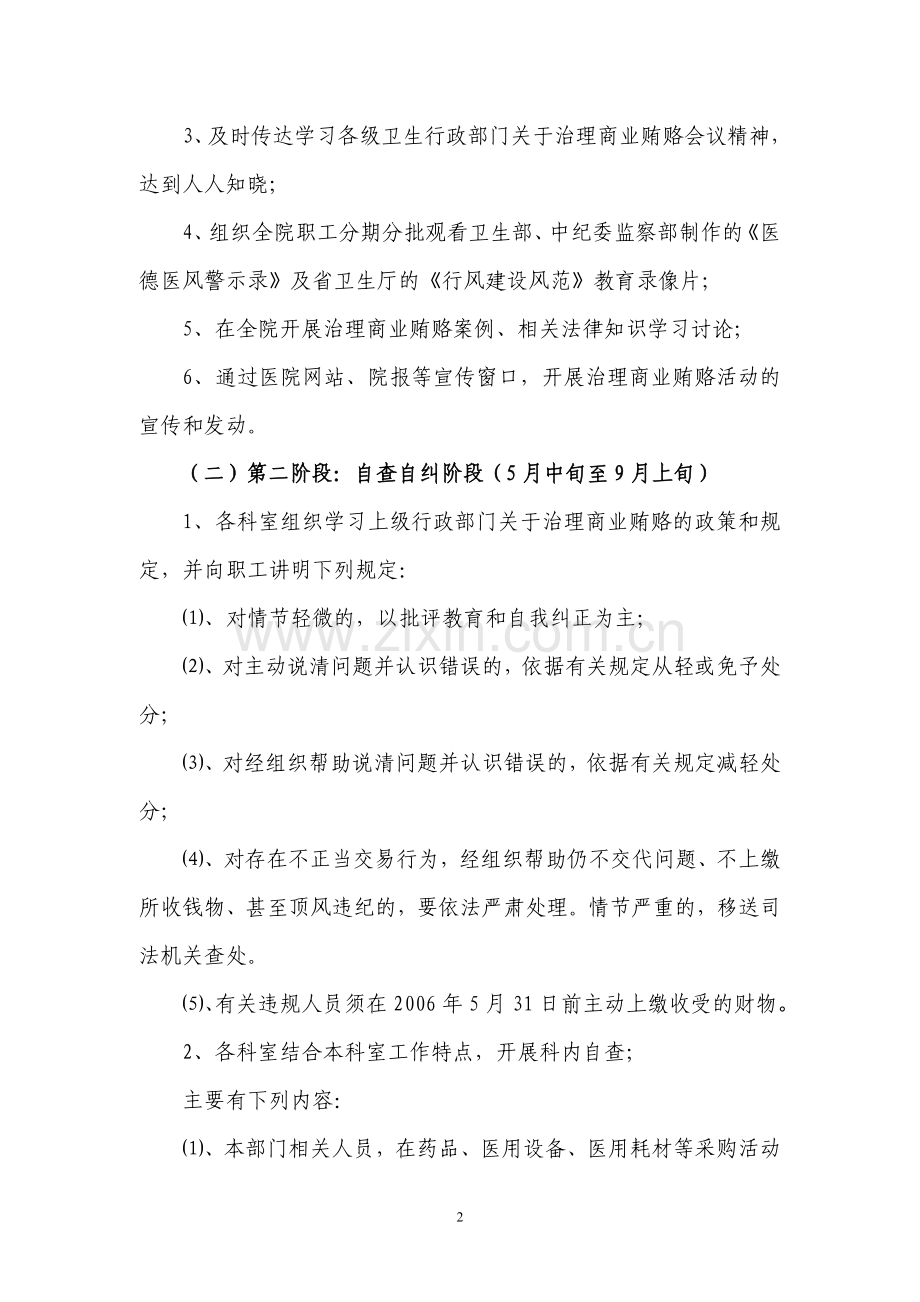 台州医院治理商业贿赂专项工作.doc_第2页