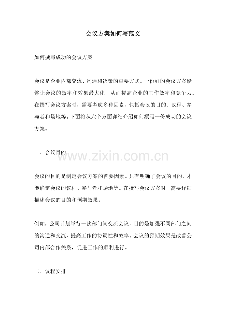 会议方案如何写范文.docx_第1页