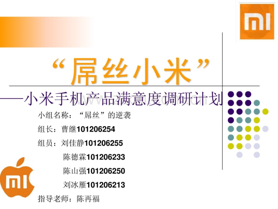 市场调研计划小米手机.pptx_第1页