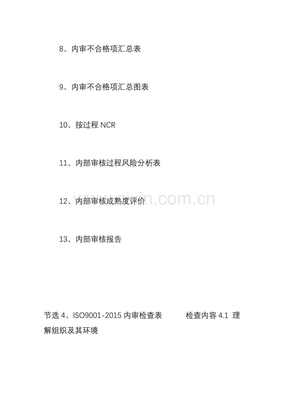 ISO9内部审核记录表汇编.doc_第2页