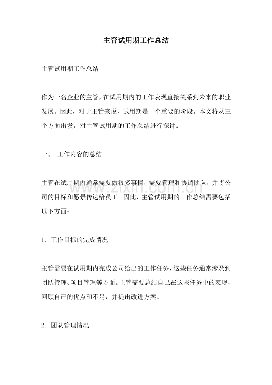 主管试用期工作总结.pdf_第1页