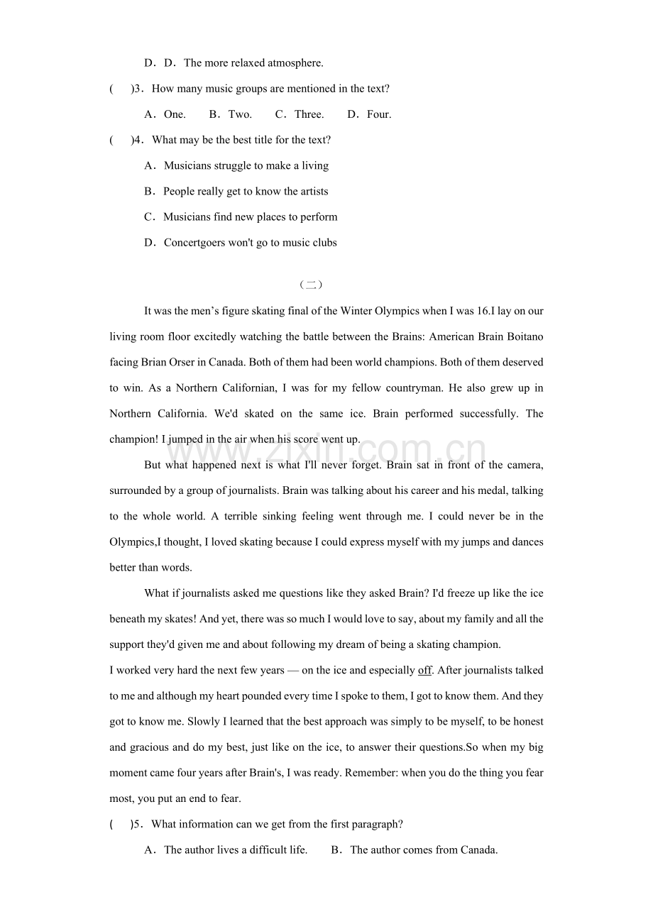 高考阅读理解训练05.doc_第2页