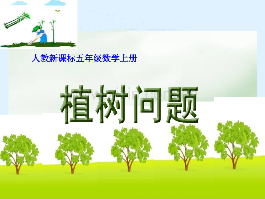 五年级数学上册数学广角植树问题.pptx_第1页