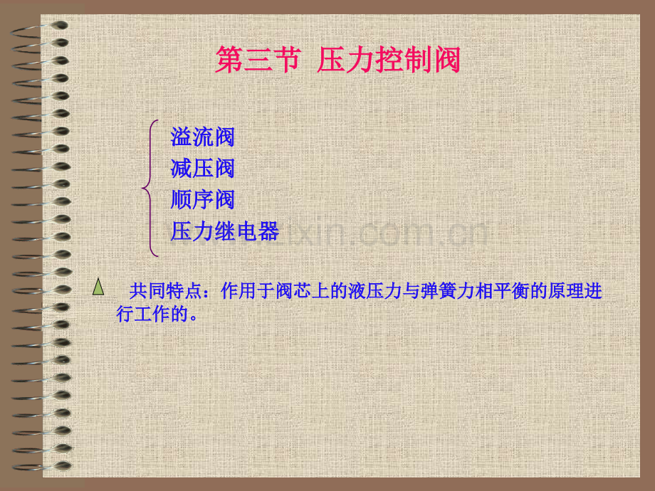 液压系统原理之液压控制元件——压力控制阀.pptx_第1页