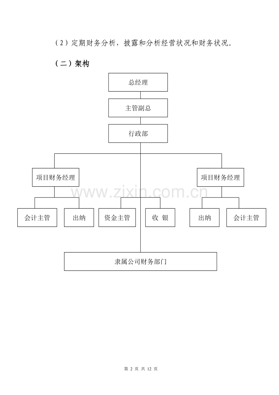财务中心职能架构和工作标准.doc_第2页