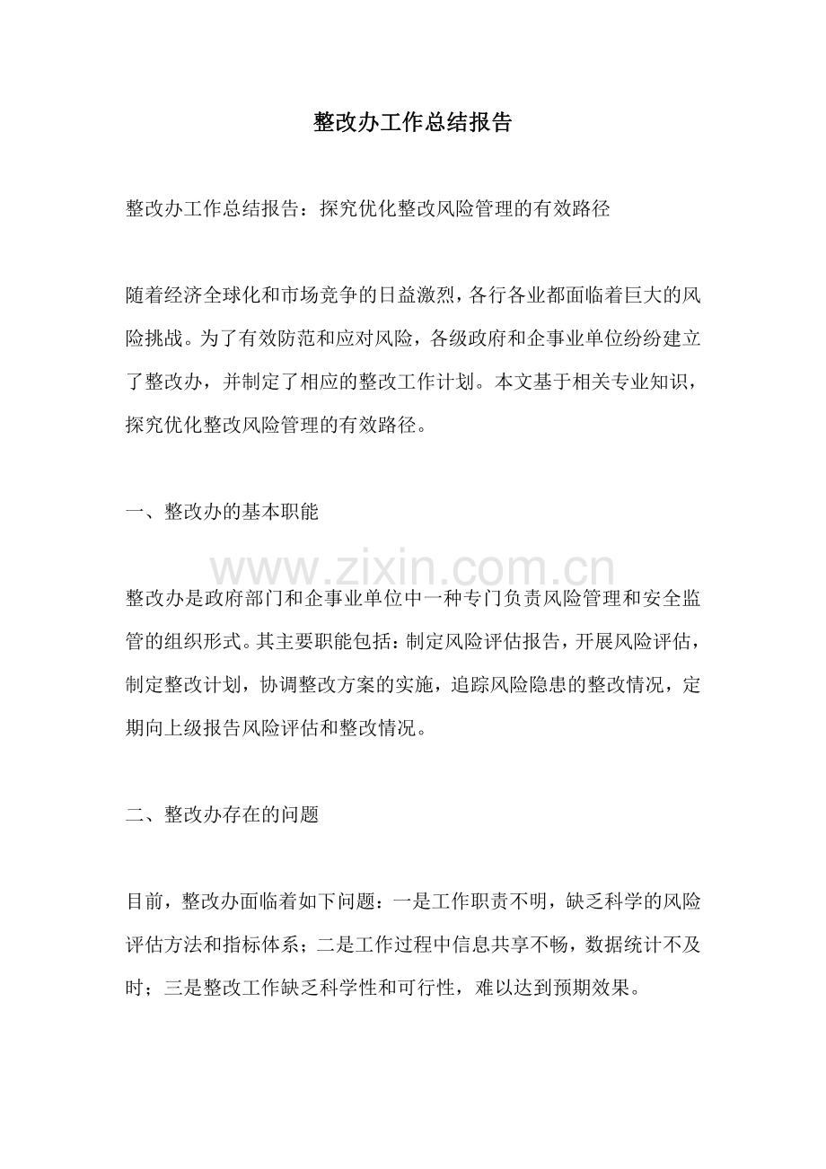 整改办工作总结报告.pdf_第1页