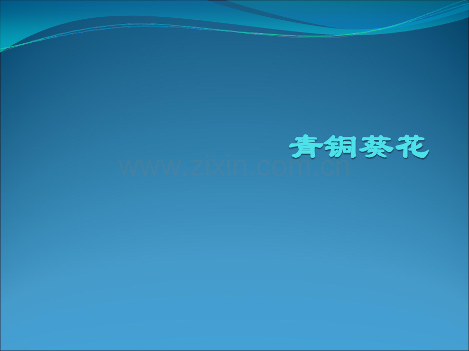 青铜葵花ppt-(原版.ppt_第1页