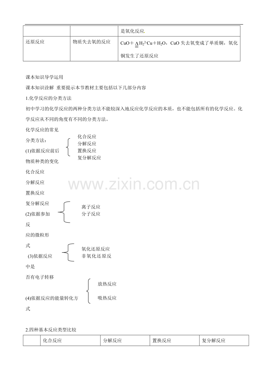 高一化学人教版必修1知识点解读：氧化还原反应.doc_第2页