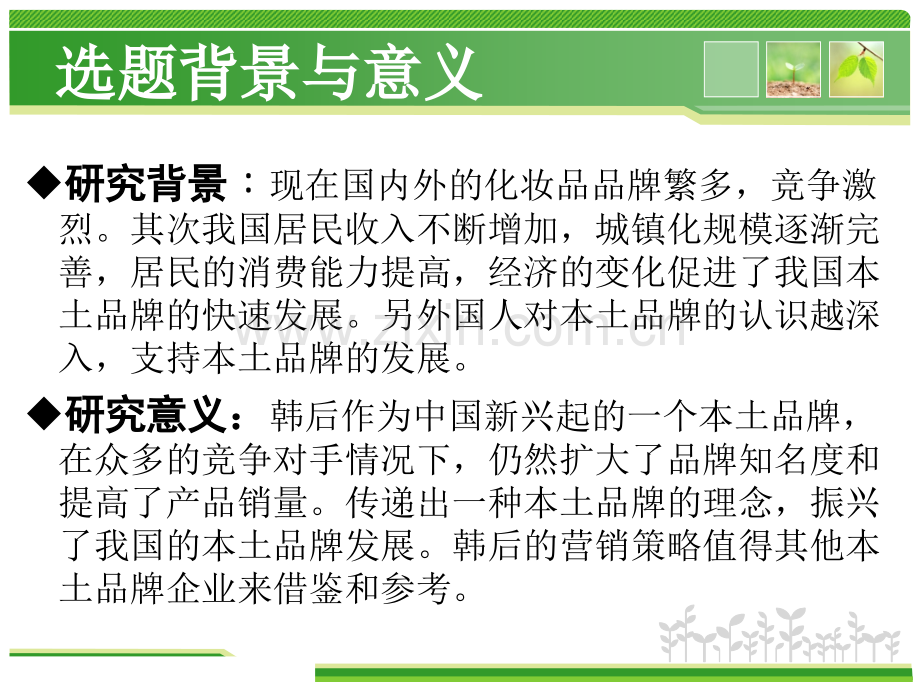 韩后化妆品营销策略分析.ppt_第2页