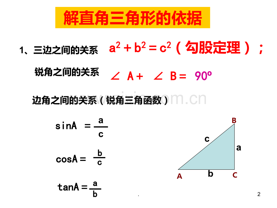青岛版解直角角形复习.ppt_第2页