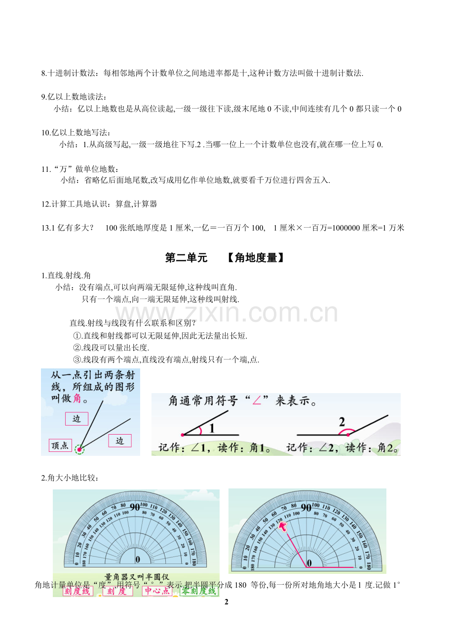 人教版四上知识点总复习.pdf_第2页