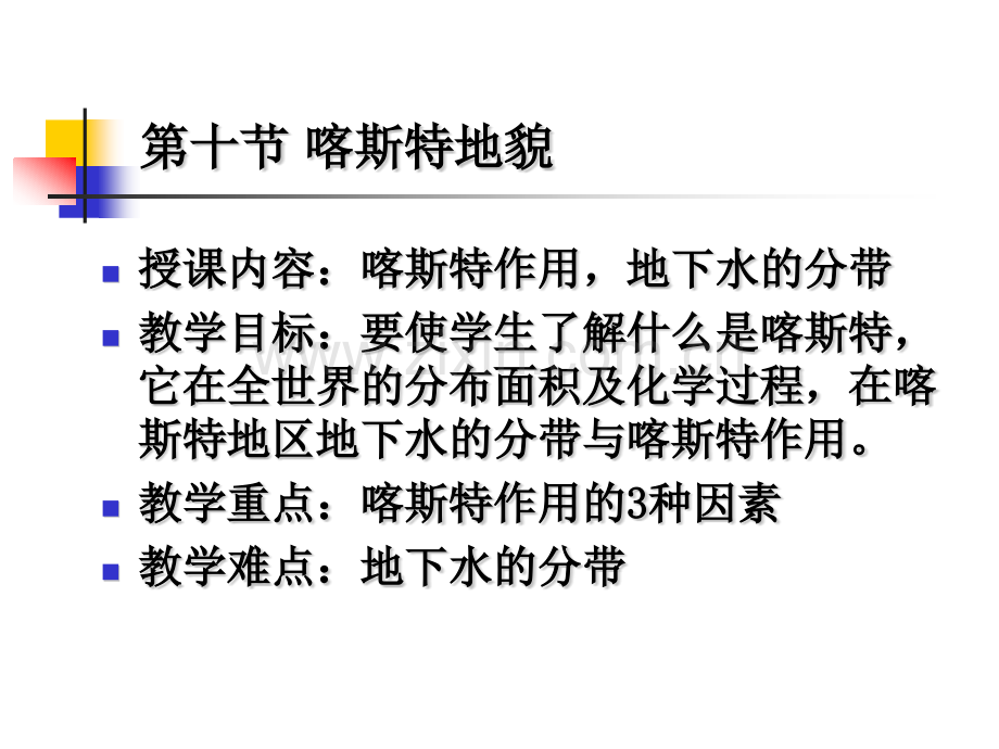 喀斯特地貌-喀斯特作用地下水的分带.pptx_第1页