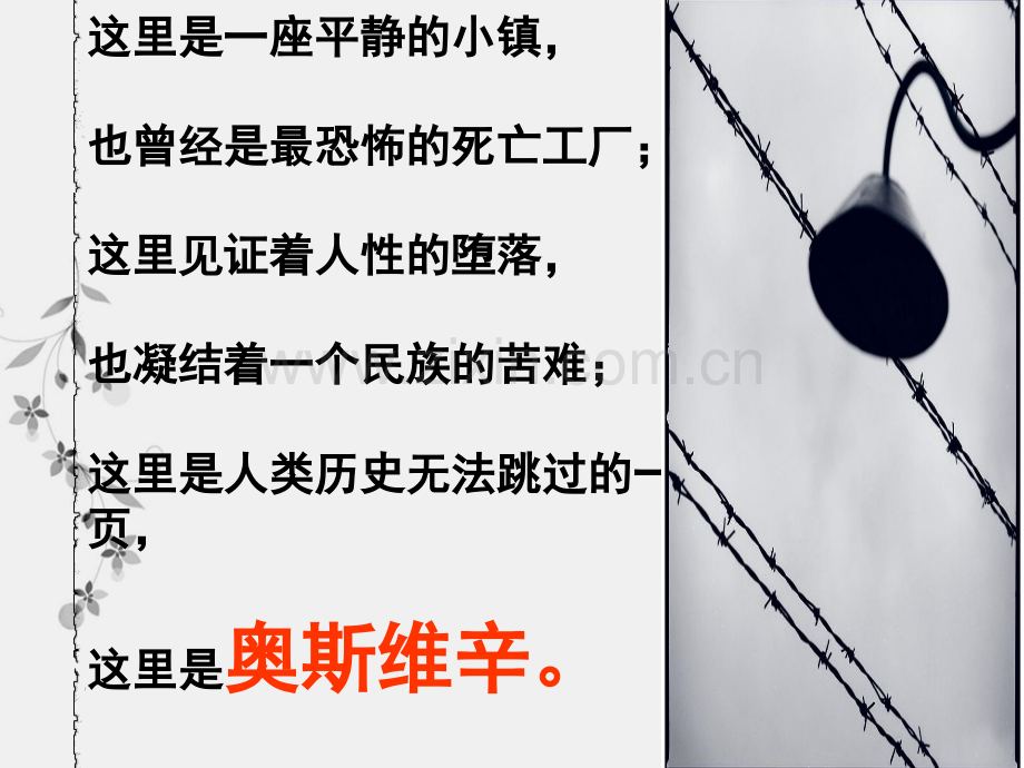 奥斯维辛没有什么新闻ppt课件1.pptx_第1页