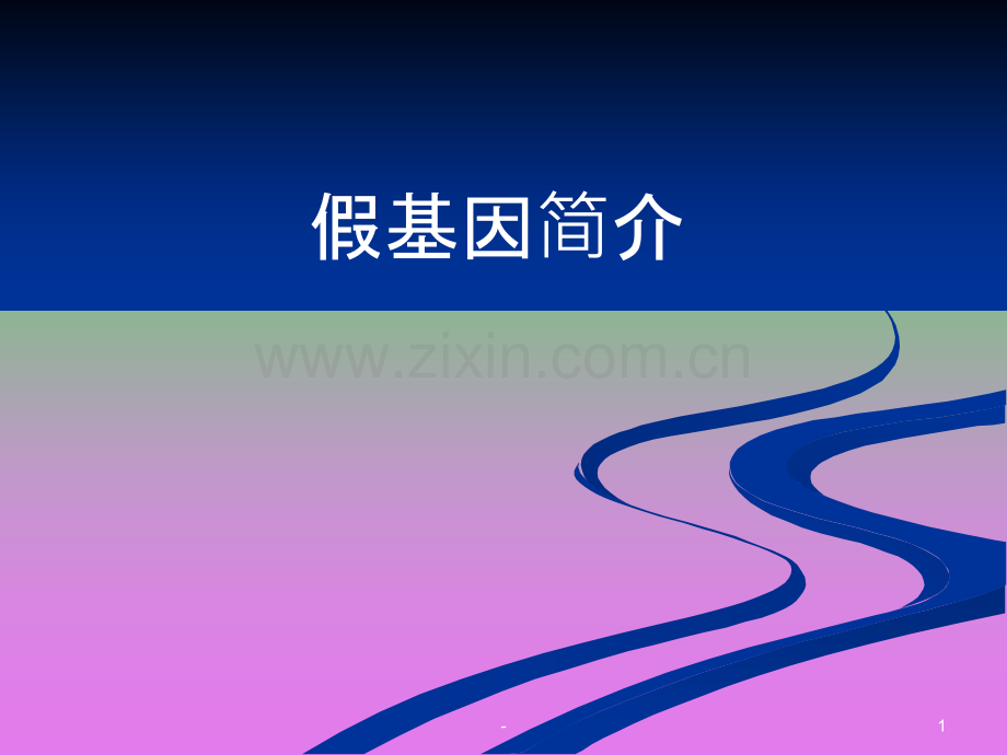假基因简介.ppt_第1页