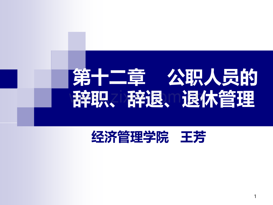 十二、公职人员的辞职、辞退、退休管理.ppt_第1页