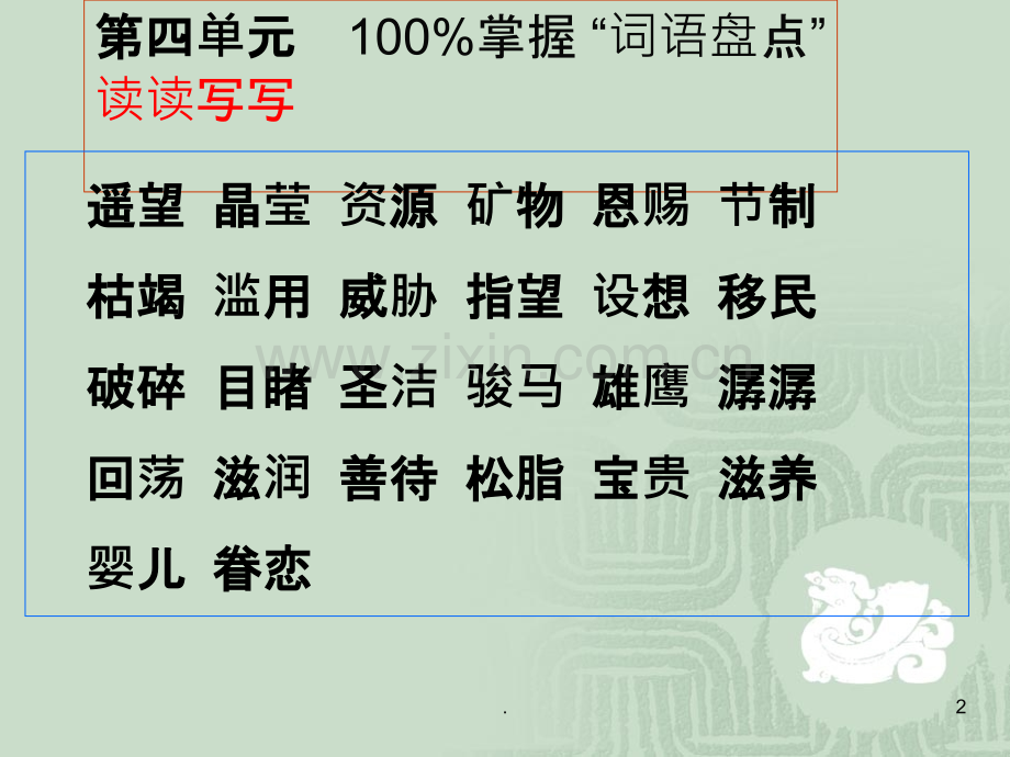 人教版小学六年级语文上册第四单元复习.ppt_第2页