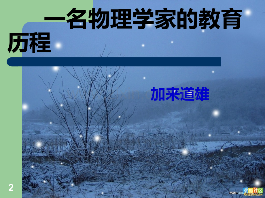 名物理学家的成长历程.ppt_第2页