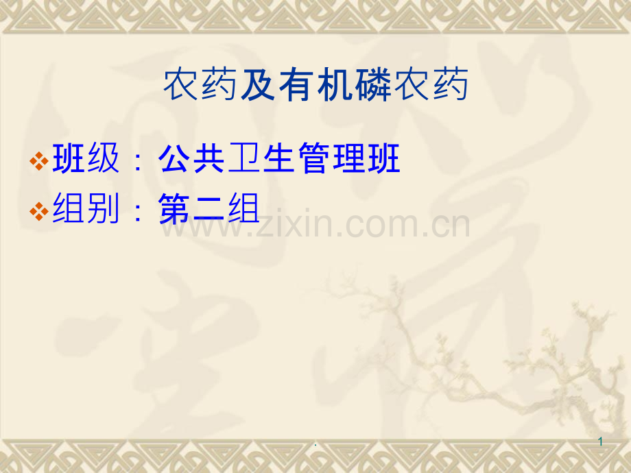 农药以及有机磷农药.ppt_第1页