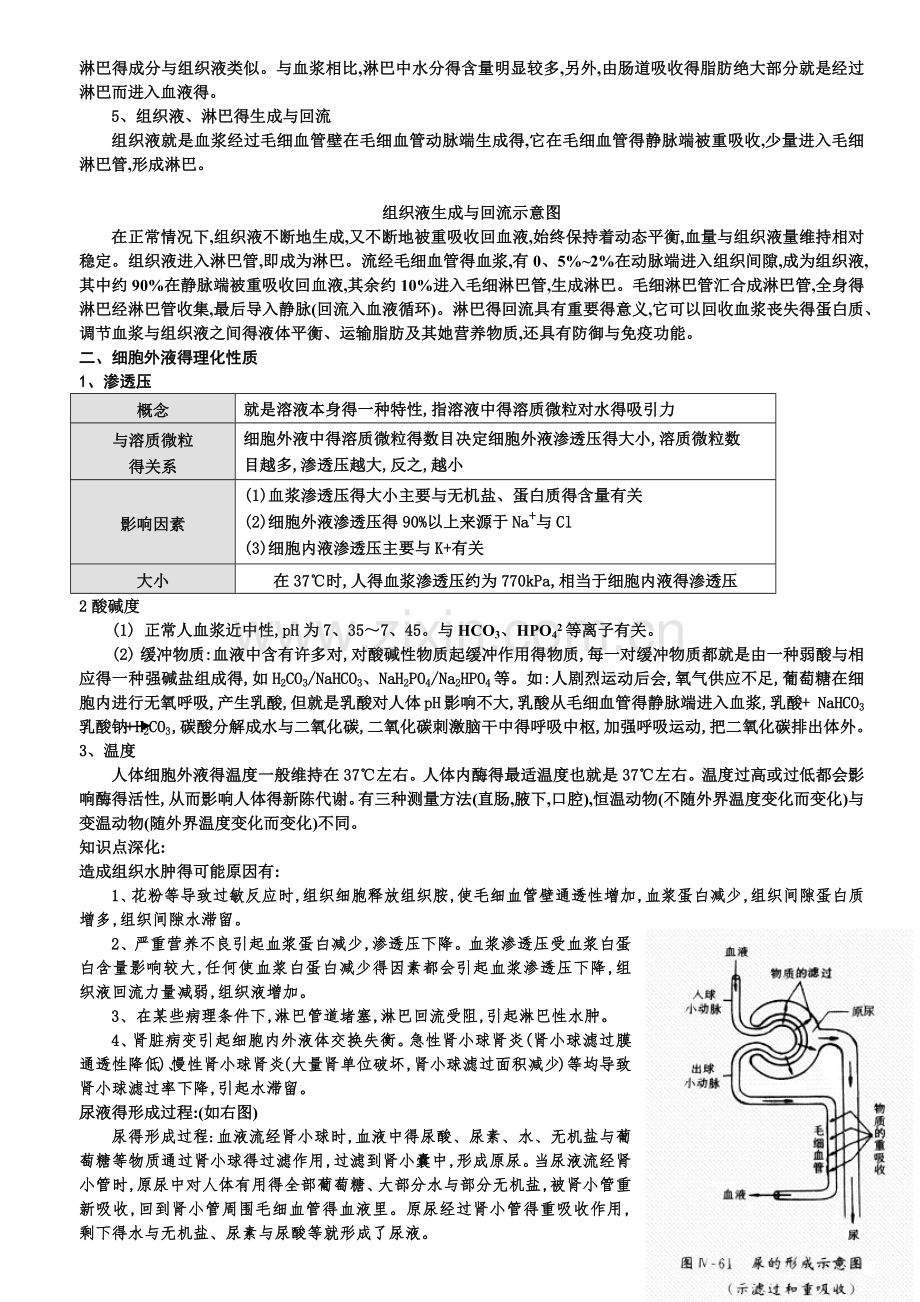 第一章人体的内环境与稳态知识点-复习.doc_第2页