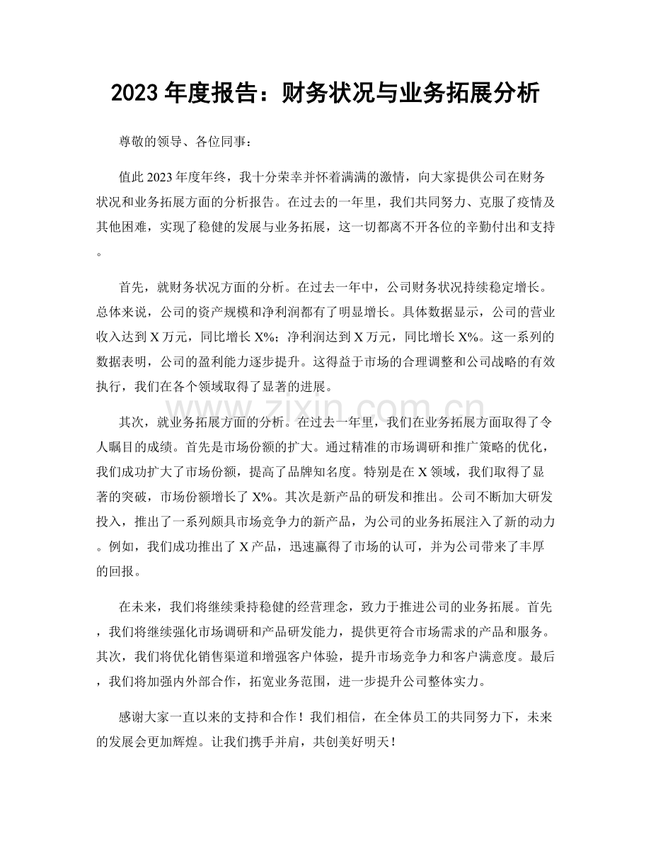 2023年度报告：财务状况与业务拓展分析.docx_第1页