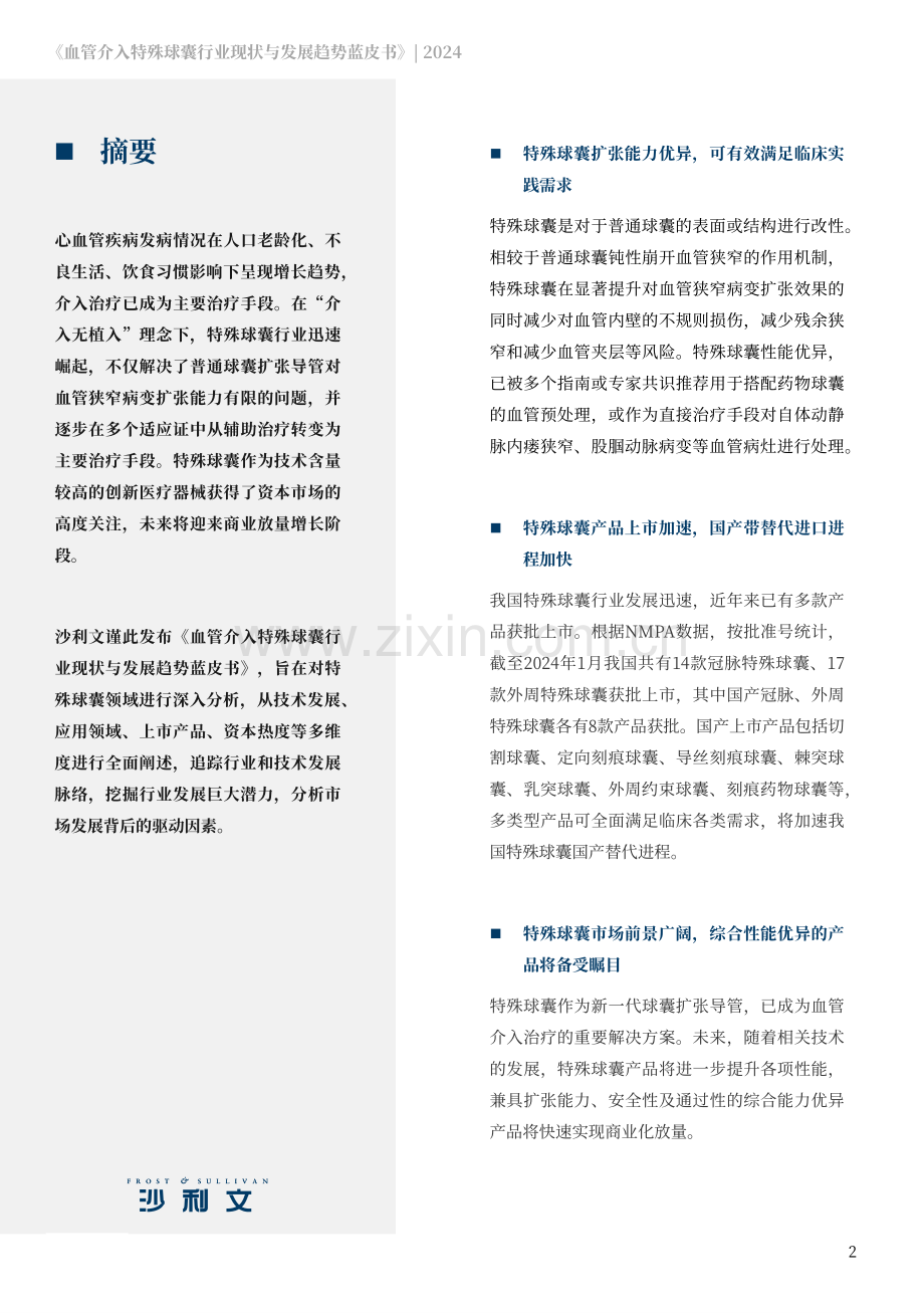 2024年血管介入特殊球囊行业现状与发展趋势蓝皮书.pdf_第2页