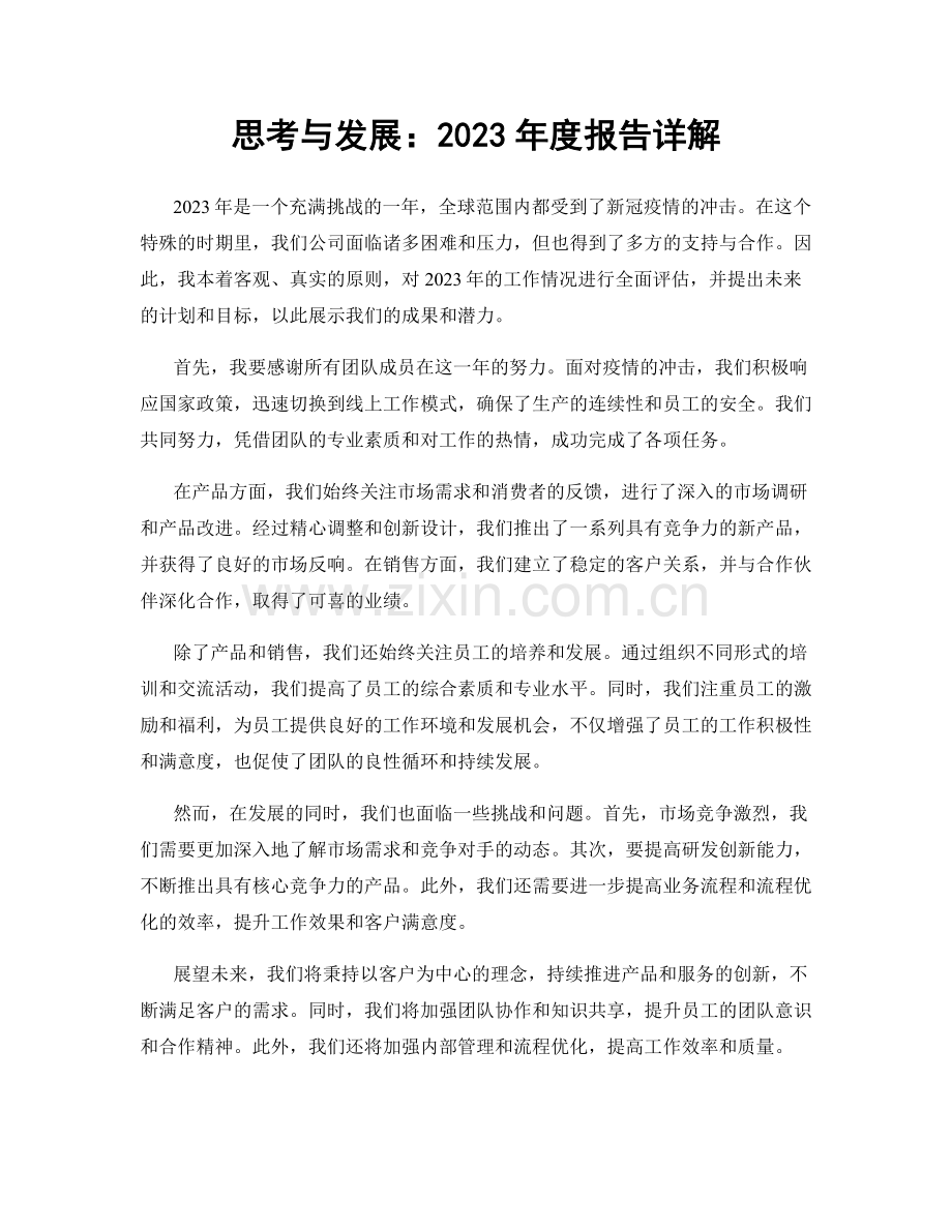 思考与发展：2023年度报告详解.docx_第1页
