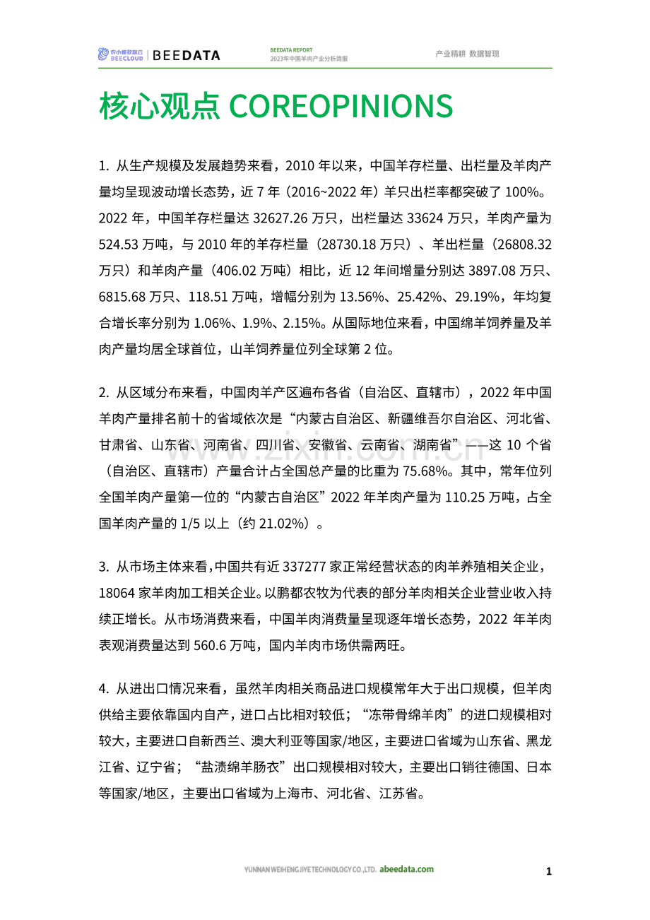 2023年中国羊肉产业分析简报.pdf_第2页