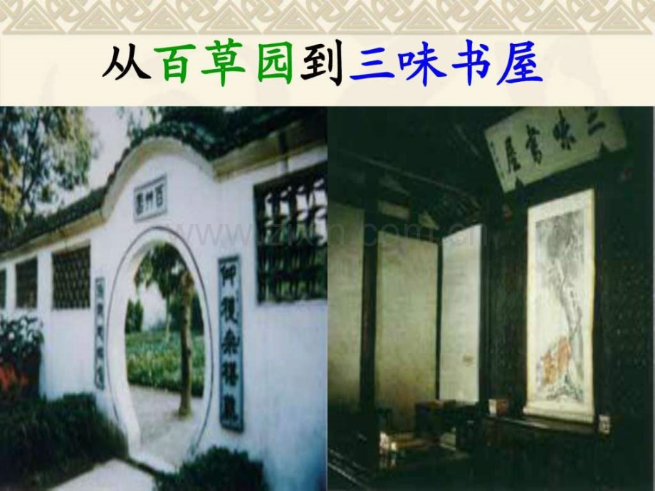 初一语文从百草园到三味书屋1.pptx_第1页