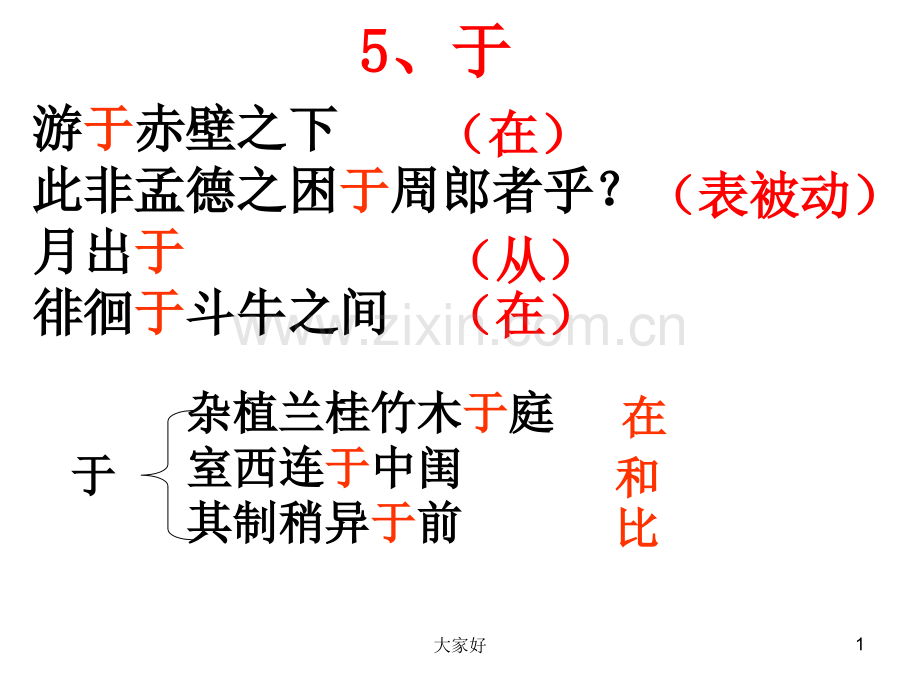 于的意义及用法(教师版).ppt_第1页